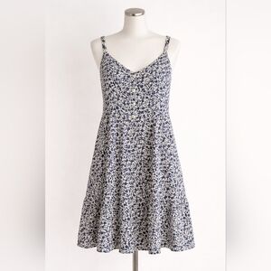 GAP Blue/white Floral Spaghetti Strap Sundress Size L